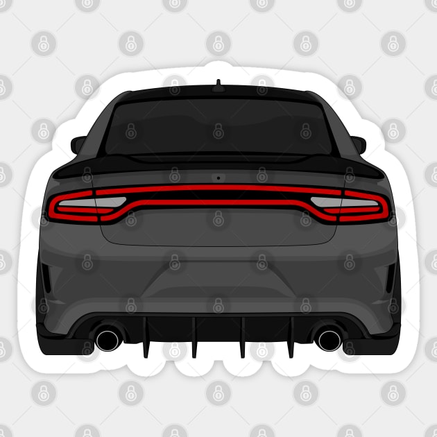 DODGE CHARGER DARK-GREY Sticker by VENZ0LIC